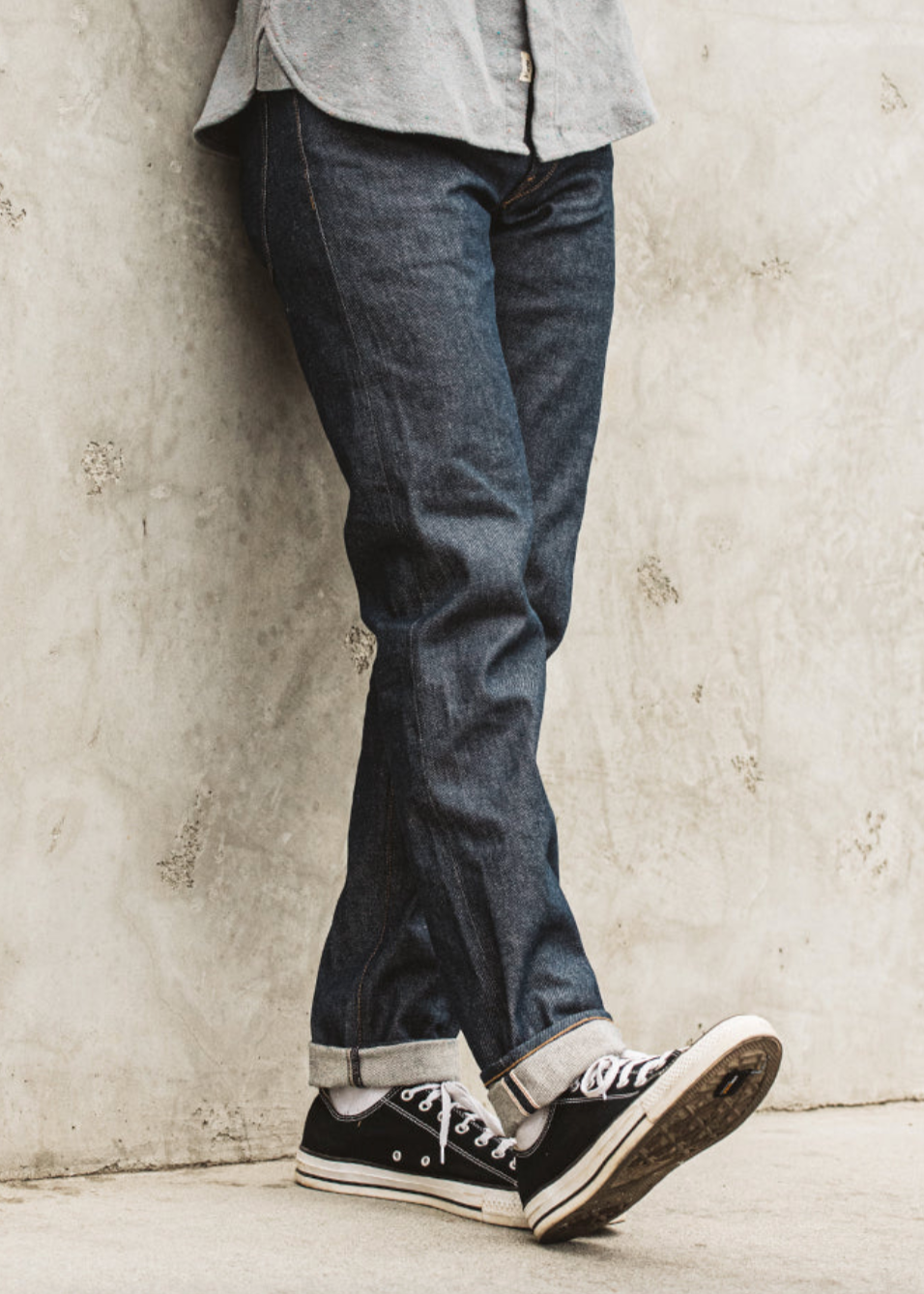 The Pen Slim Straight Indigo 12.5oz Raw Selvedge Denim Jeans