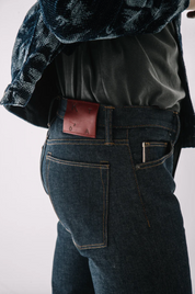 The Pen Slim Straight Indigo 12.5oz Raw Selvedge Denim Jeans