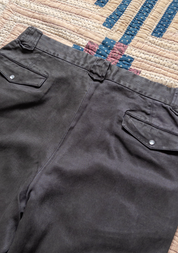 Tencel Gabardine Western Pant in Faded Black
