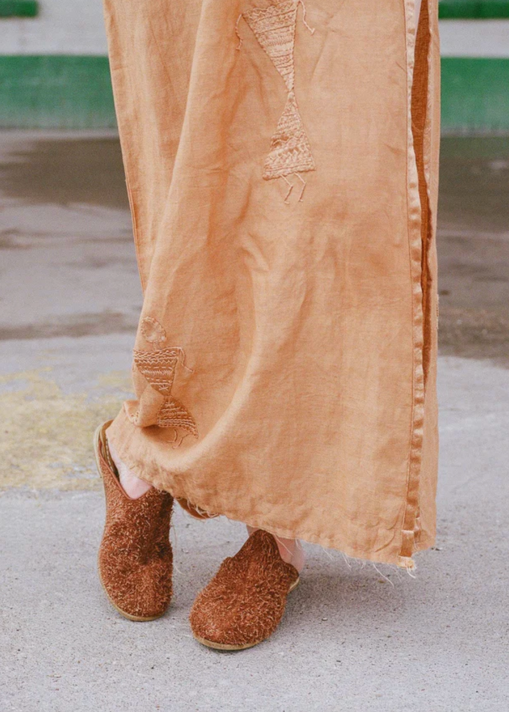 person wearing Tabac Rough Out Baba
