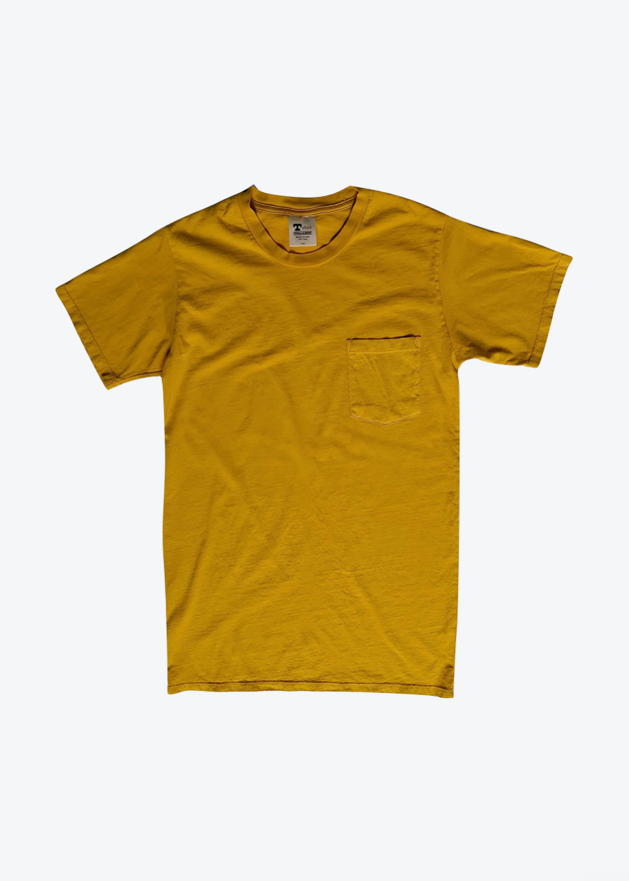 Tellason_Cotton_Pocket_Tee_in_Gold_Yellow.png