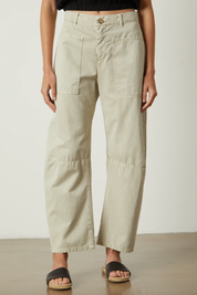 Brylie Sanded Twill Pant in Ancient