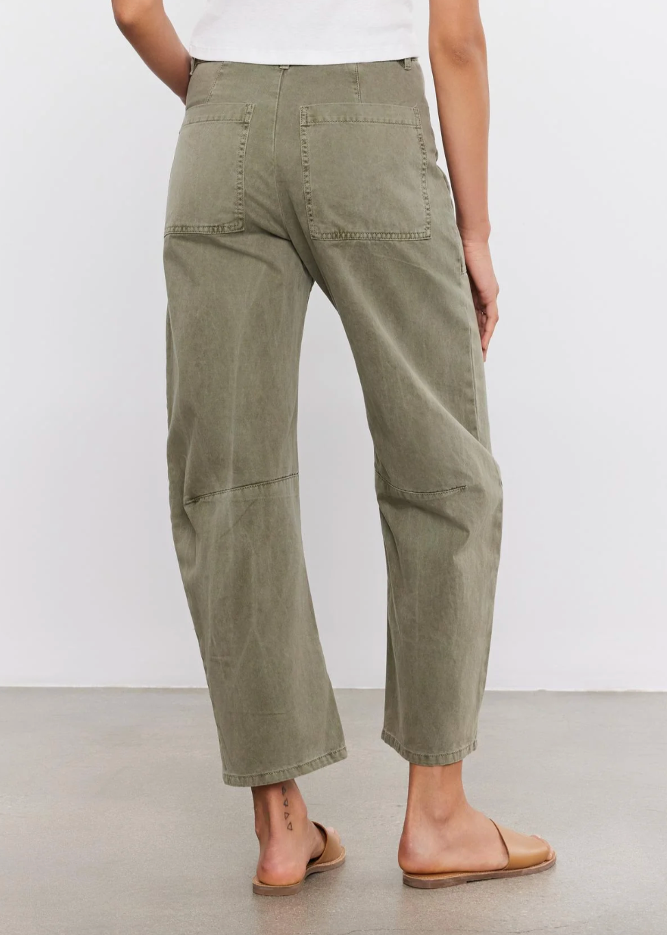 Brylie Sanded Twill Pant in Axe