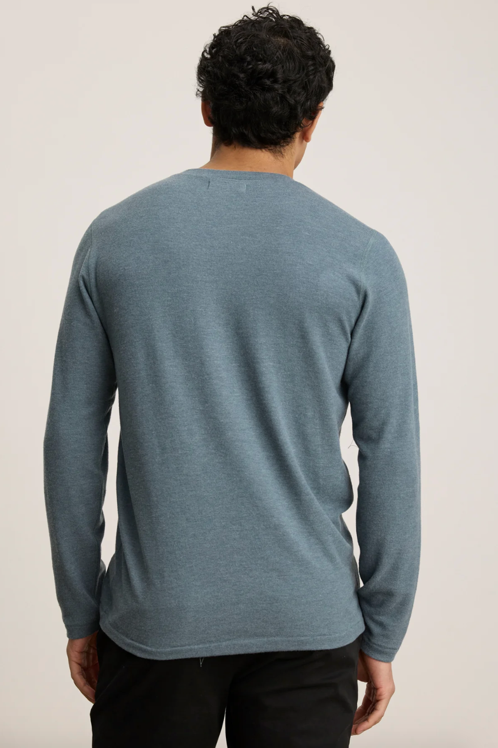 Ryland Long Sleeve Henley in Anthracite