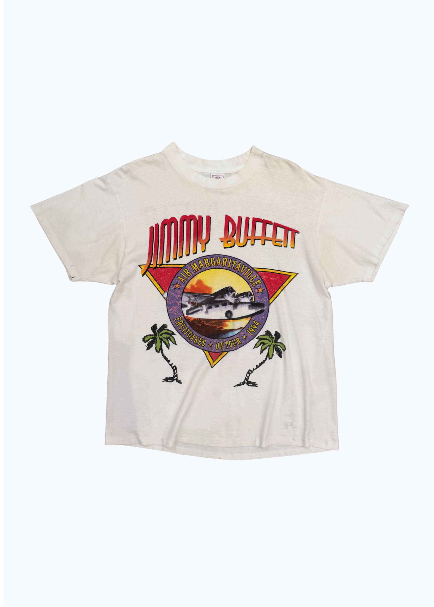 Vintage 1994 Jimmy Buffet Air Margaritaville Fruitcakes on Tour Tee