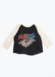 Vintage Led Zeppelin Cropped Baseball Tee