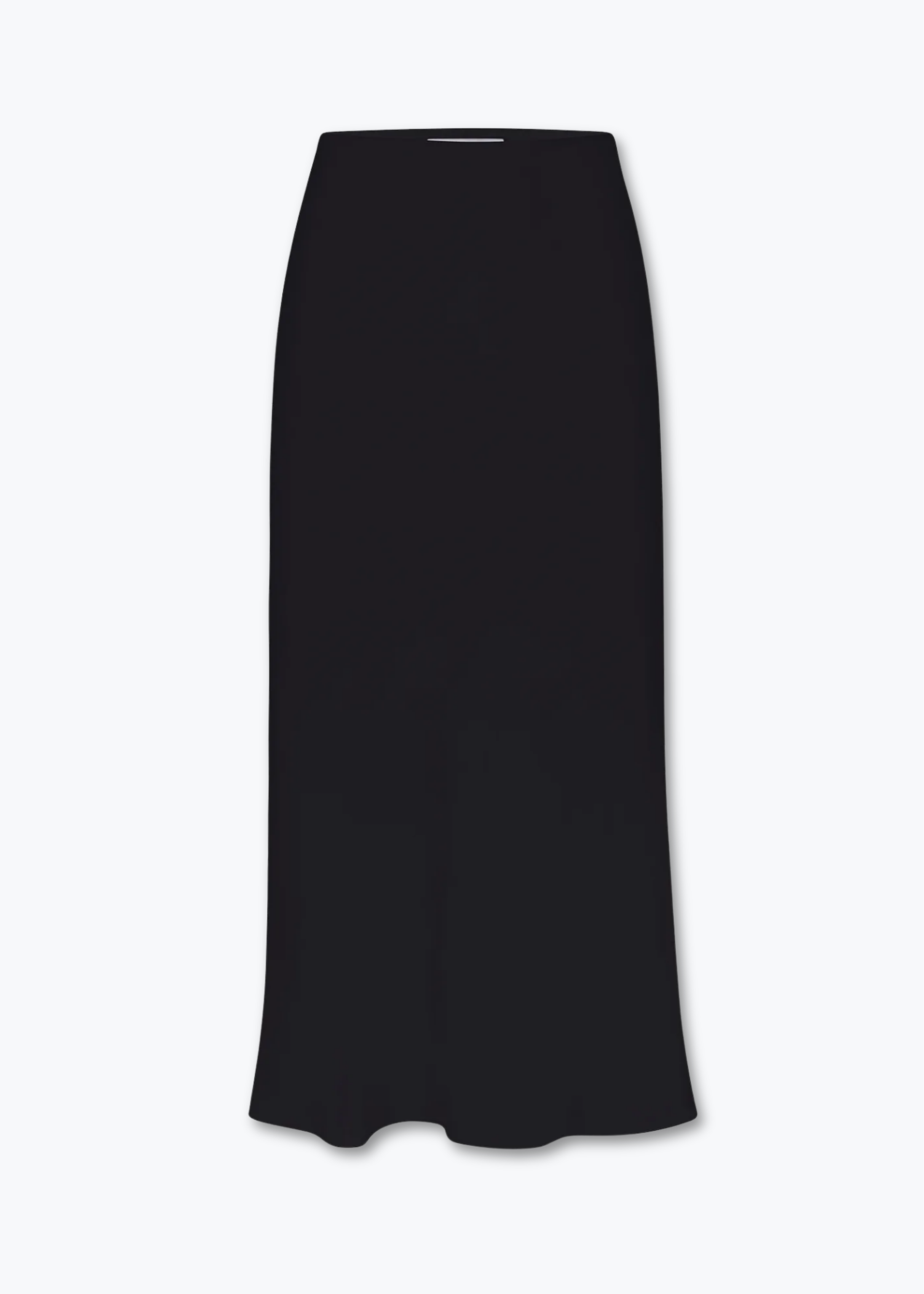 anemos womens Rey Bias-Cut Midi Skirt in Black stretch viscose