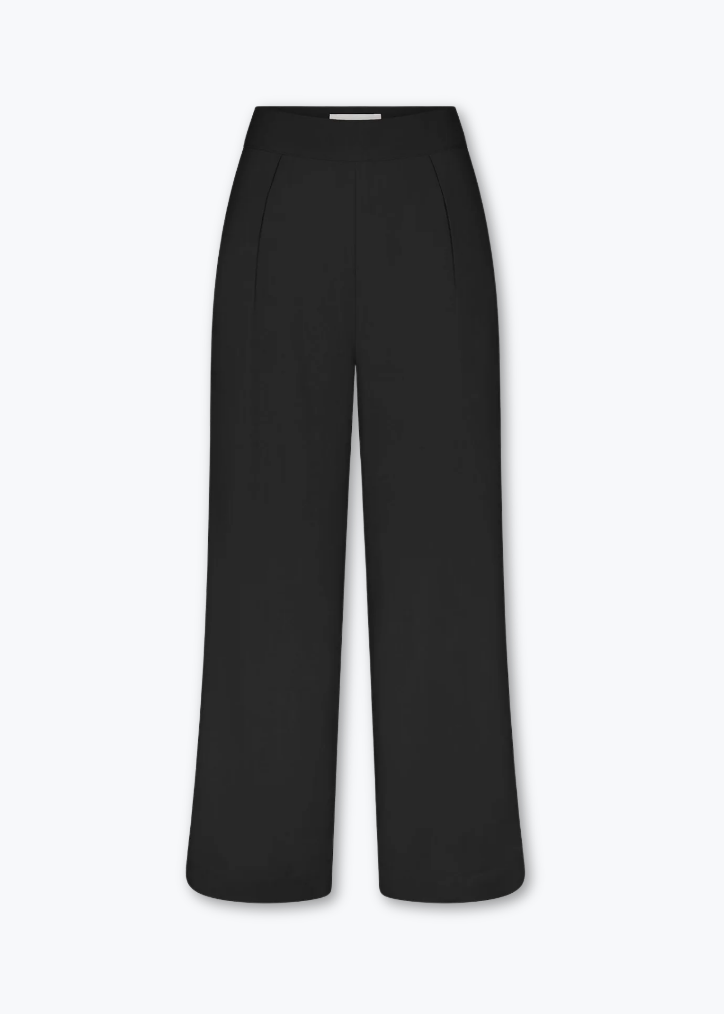 anemos womens Wide Leg Stretch Twill Pant in Black