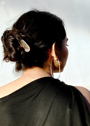 person wearing ariana boussard-reifel Phyta Hair Pin sterling silver
