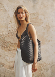 person wearing bembien Selene Tote in Black