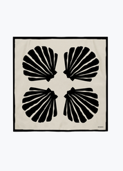 bembien Sirena Scarf in Noir silk seashell