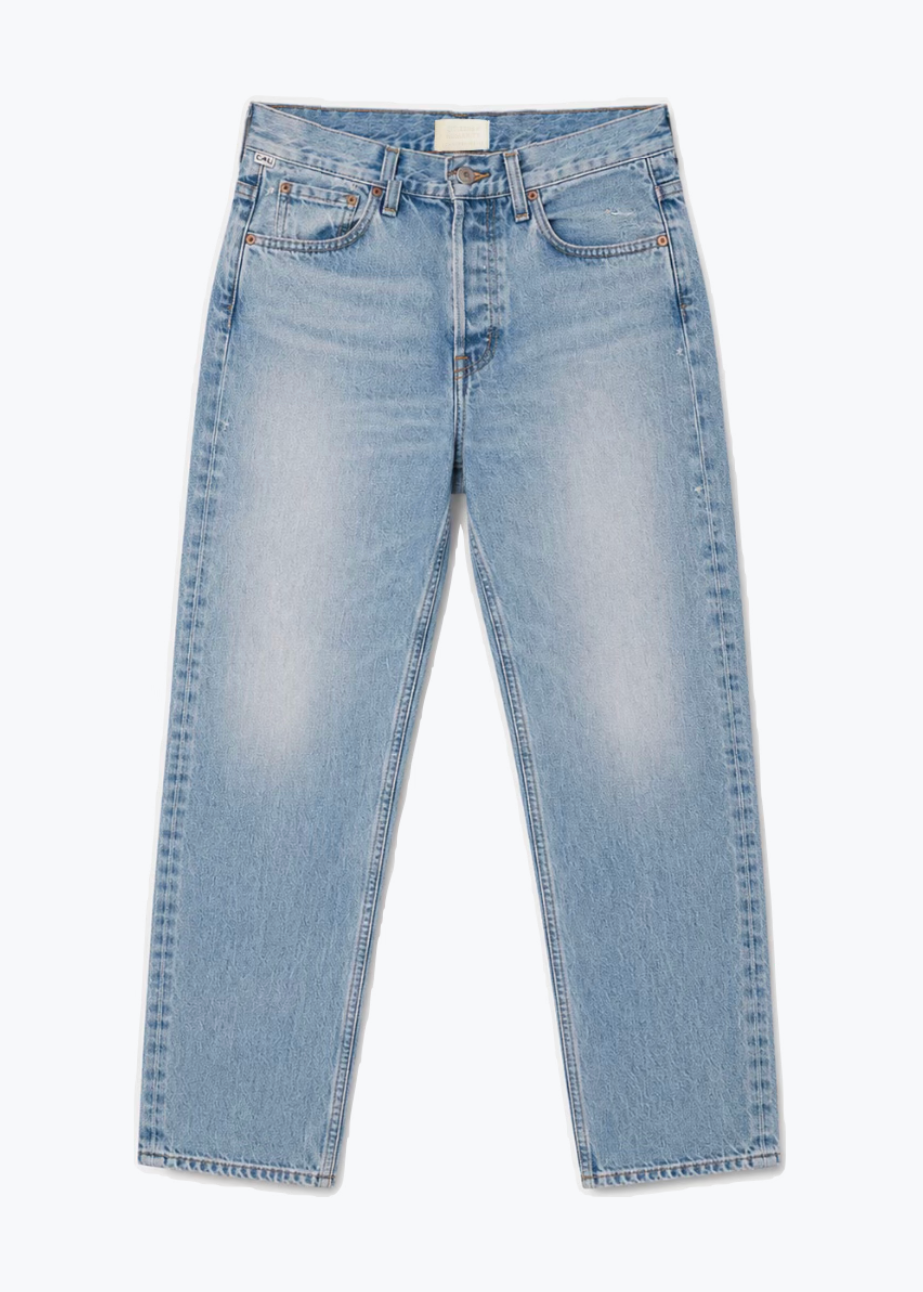 citizens of humanity jennifer meyer womens Blaine High Rise Straight Jeans In Parasol indigo