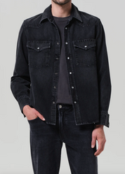 Western Shirt In Vintage Black