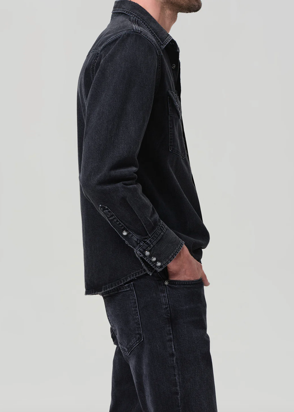 Western Shirt In Vintage Black