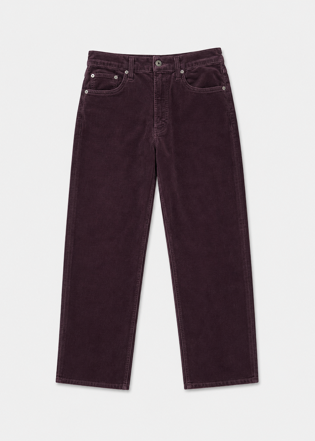 citizens of humanity womens Palma Straight Leg Corduroy pant in Eggplant