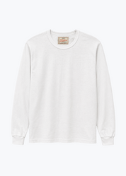 dehen1920 mens Heavy Duty Long Sleeve Tee in White