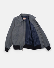 dehen1920 mens Weekender Jacket in Indigo Herringbone Denim