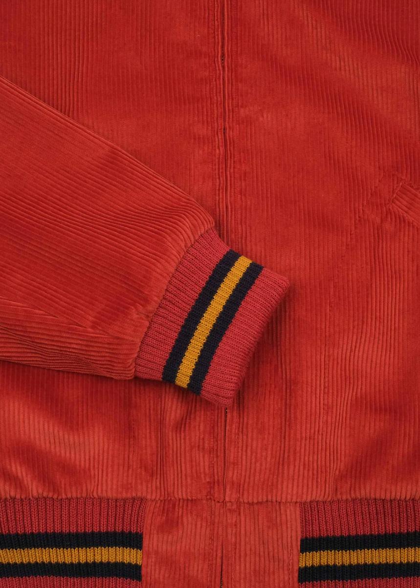 dehen 1920 mens 60's Cut Team Jacket in Rust Corduroy