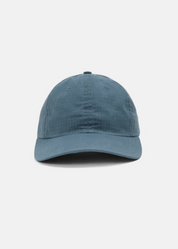 dehen 1920 mens Baseball Hat in Faded Blue Dry Waxed Rip Stop