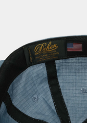 dehen 1920 mens Baseball Hat in Faded Blue Dry Waxed Rip Stop