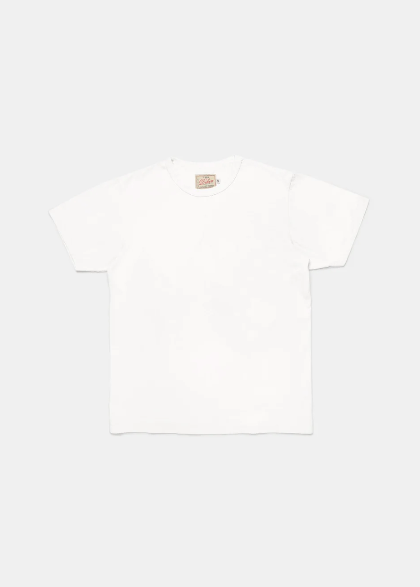 dehen 1920 mens cotton Heavy Duty Tee in White