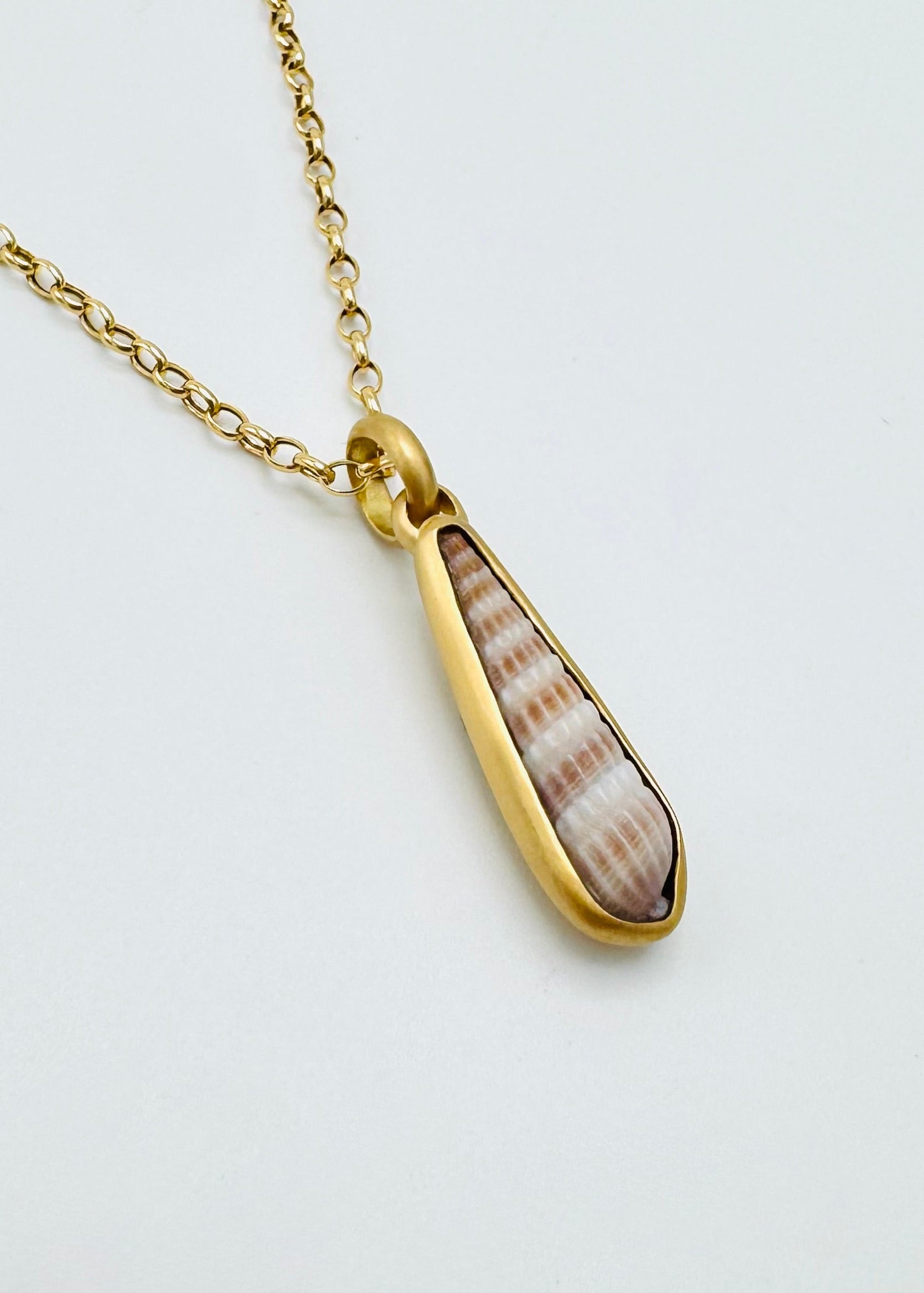 dunton ellerkamp fine jewelry 18k yellow gold One-of-a-Kind Cone Shell Pendant