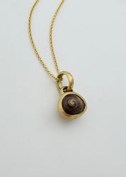 dunton ellerkamp fine jewelry 18k yellow gold One-of-a-Kind Mini Snail Shell Pendant