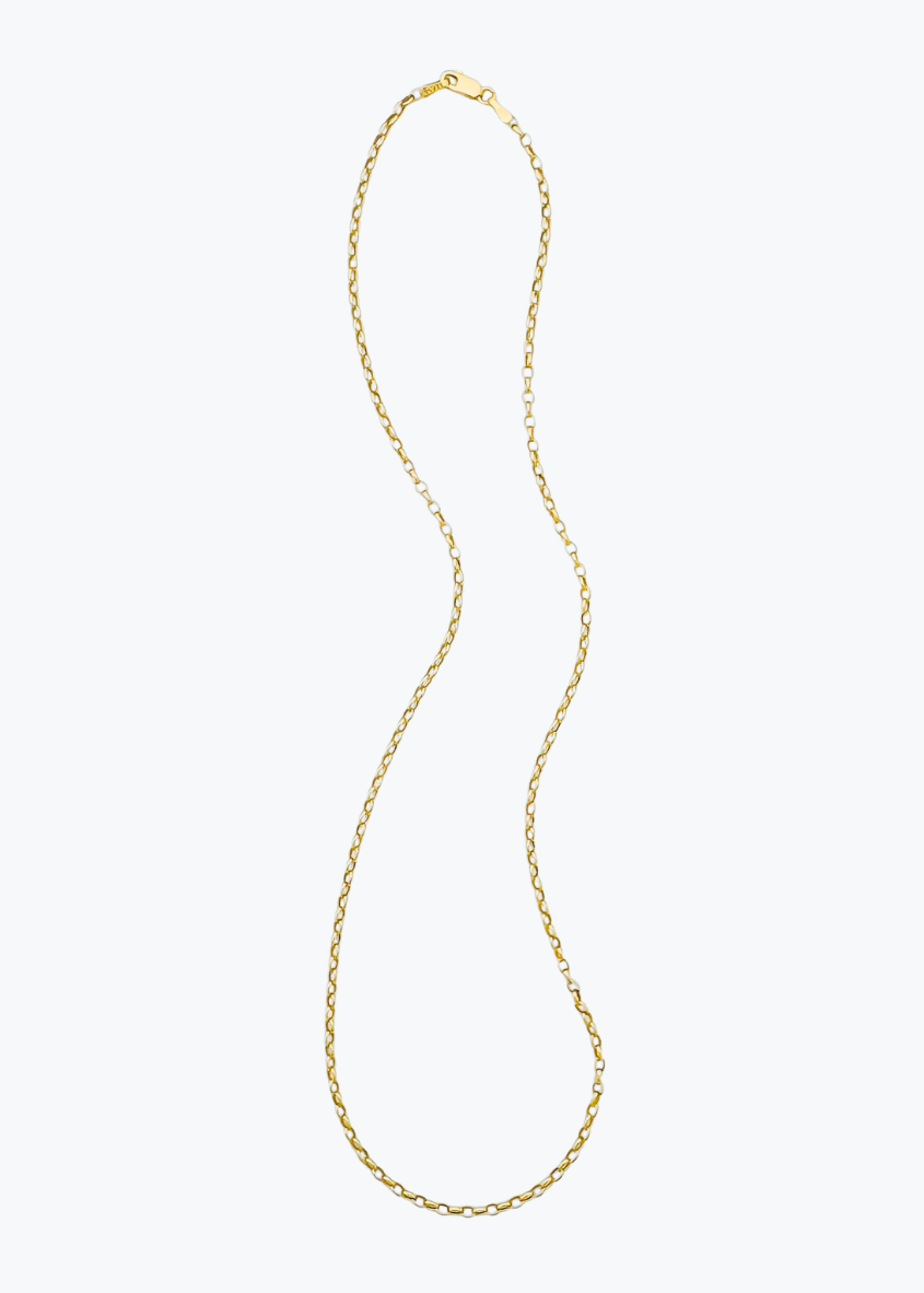 dunton ellerkamp fine jewelry 18k yellow gold Oval Rolo Chain