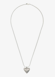 dunton ellerkamp jewelry American Folk Heart Pendant Necklace silver foxtail chain