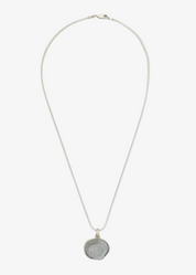 dunton ellerkamp sterling silver jewelry One-of-a-Kind Snail Shell Pendant Necklace in Silver foxtail chain