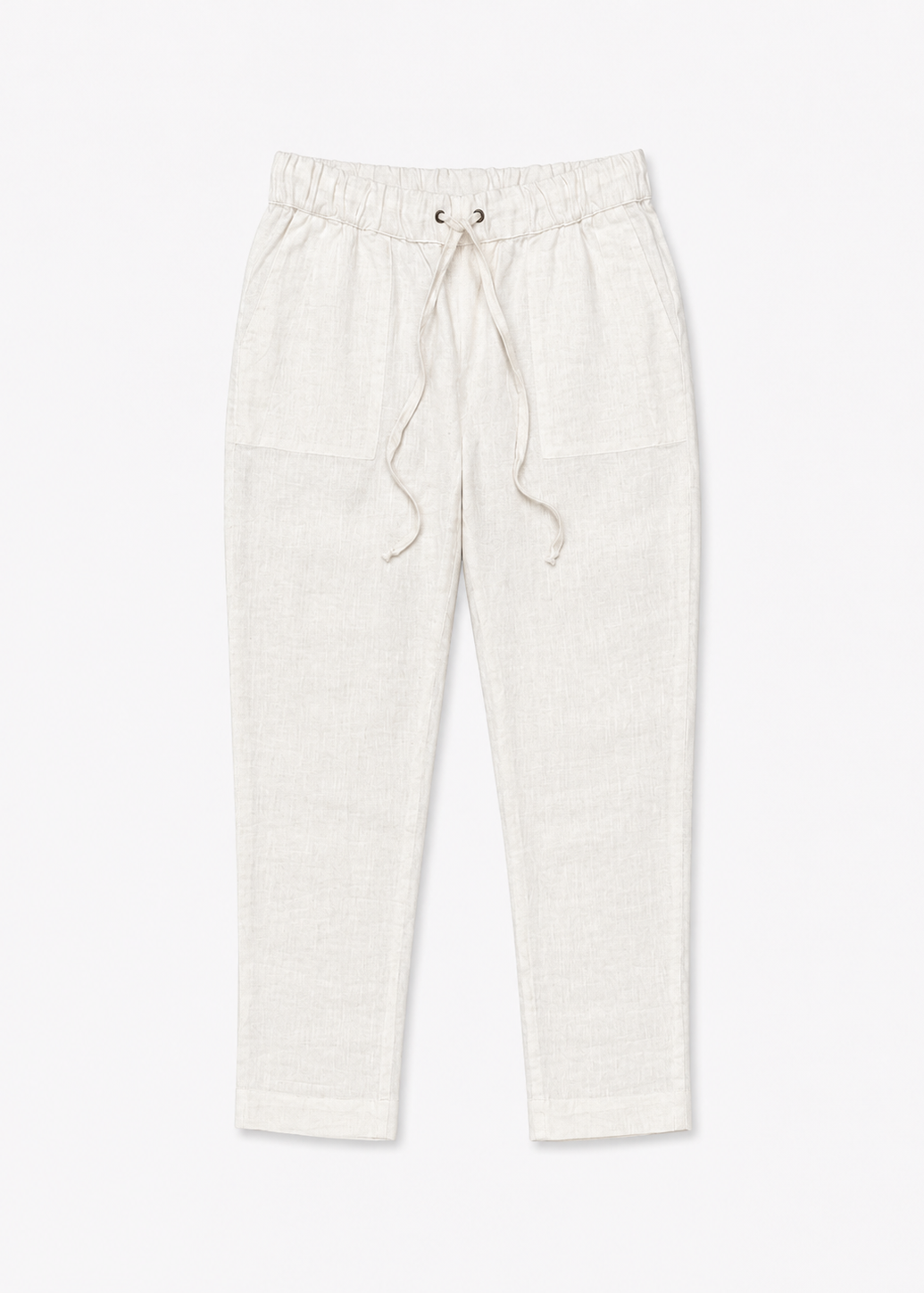 enza costa womens Linen Easy Pants in White