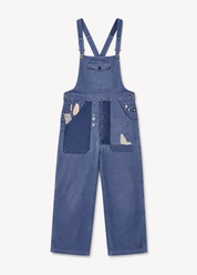 freds vintage Vintage Le Favori Moleskin Patchwork Overalls