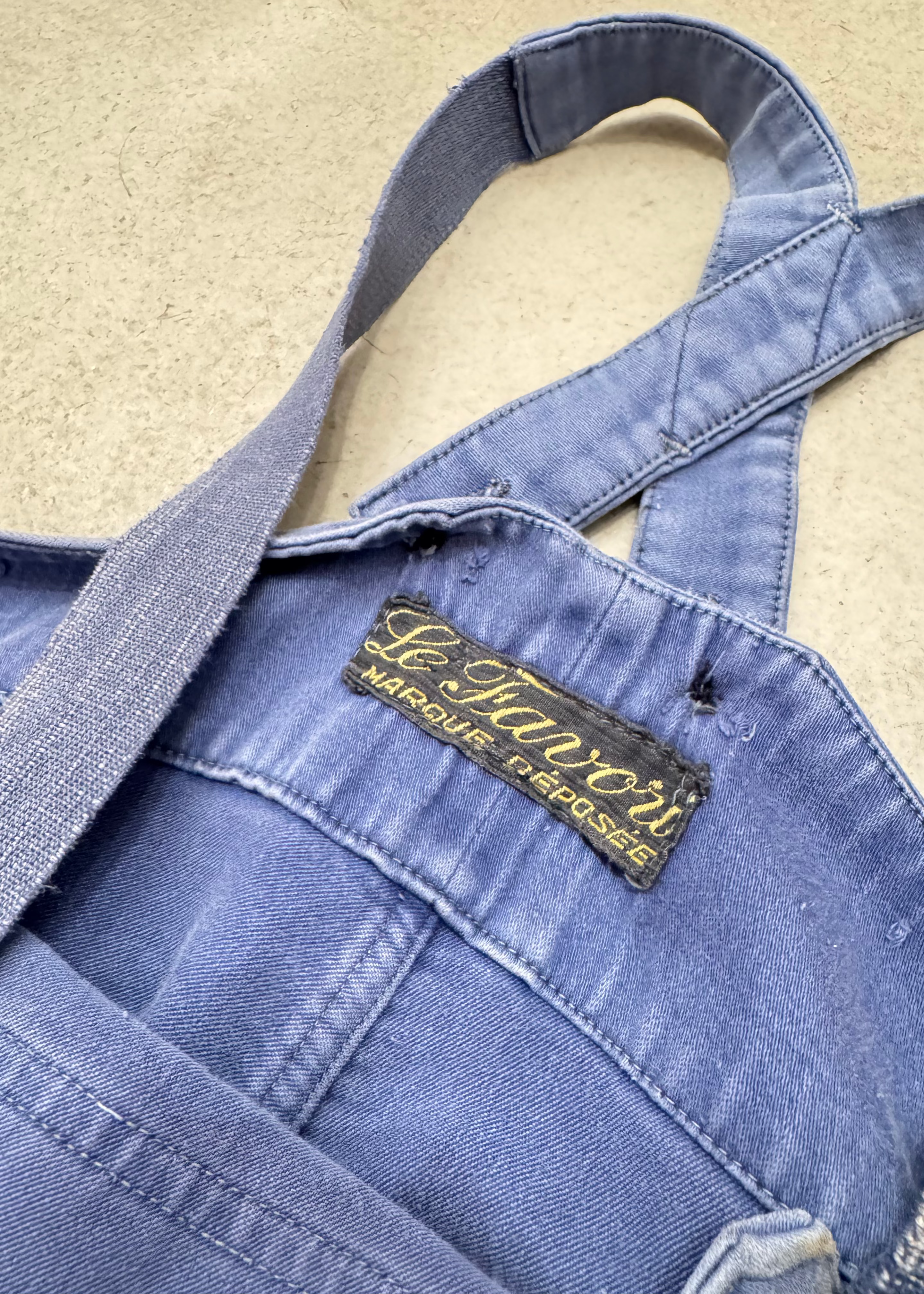 freds vintage Vintage Le Favori Moleskin Patchwork Overalls