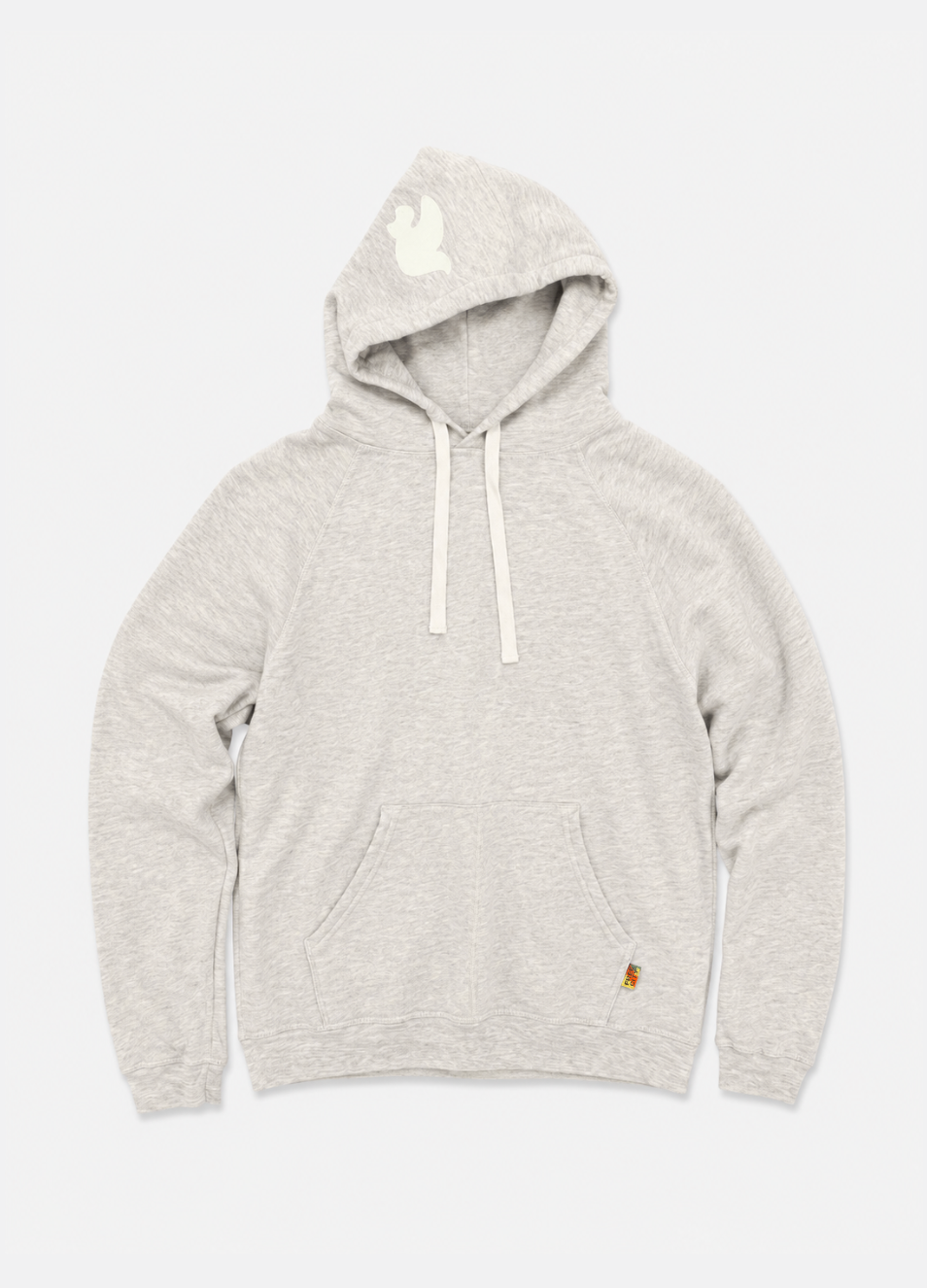 freecity unisex Basic Goodness Light Terry Fluff Hoodie in Heather Oats grey