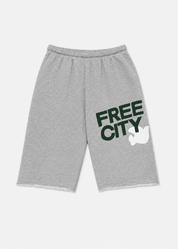 freecity unisex Cutoff Sweatshorts in Heather Army