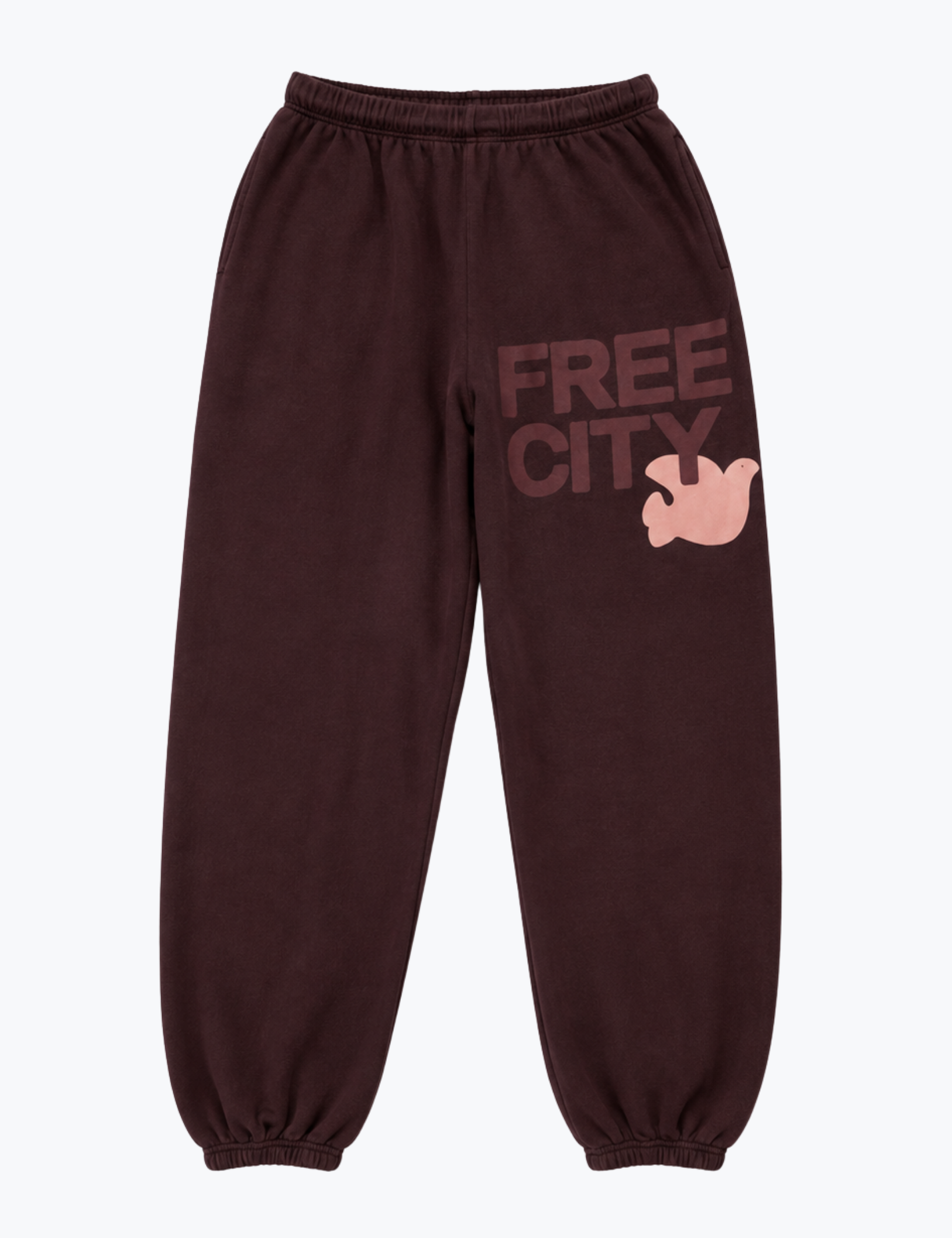 freecity unisex Flow Sweatpant in Chocolate Rabbit