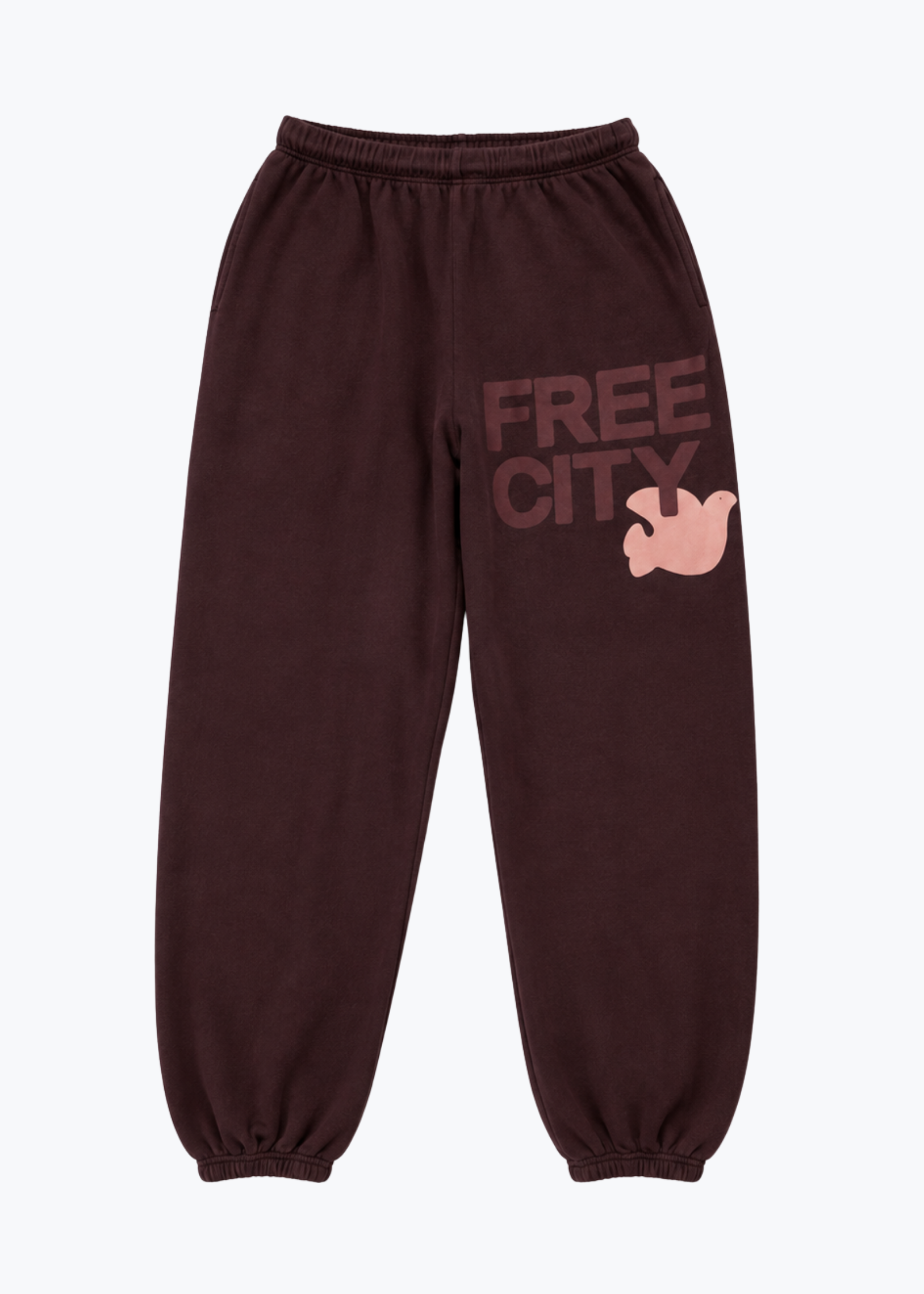 freecity unisex Flow Sweatpant in Chocolate Rabbit