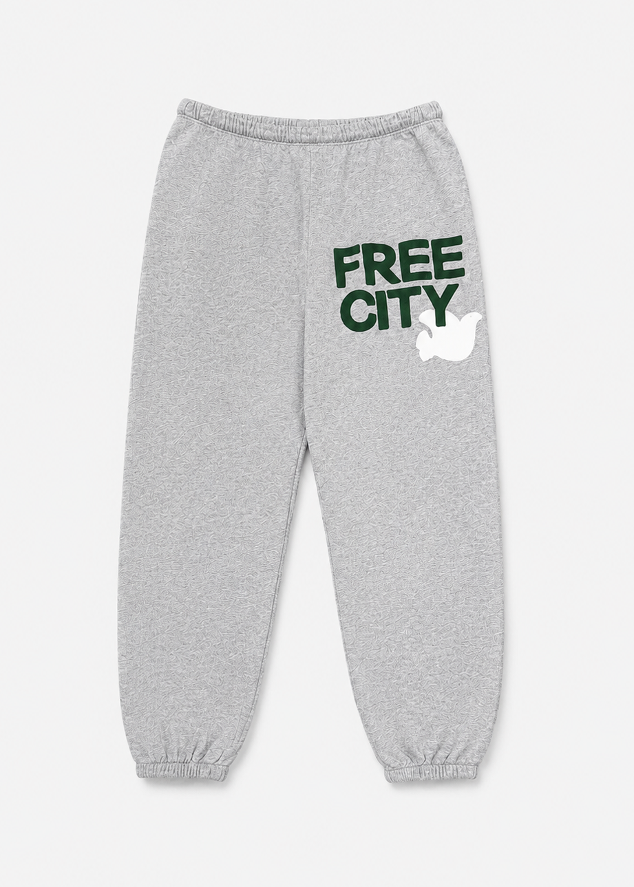 freecity unisex Flow Sweatpant in Heather grey