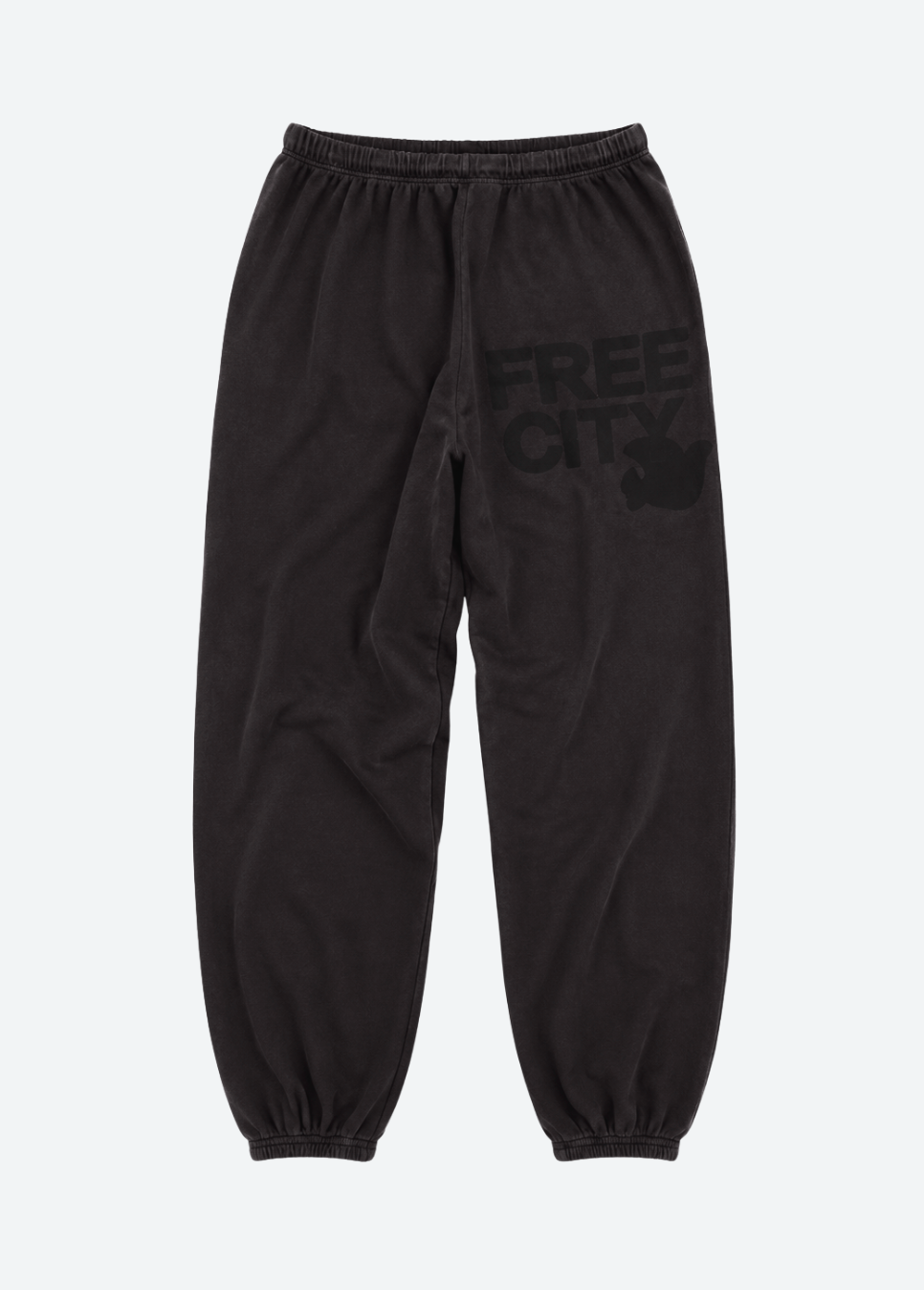 freecity unisex Flow Sweatpant in Volcano gray black