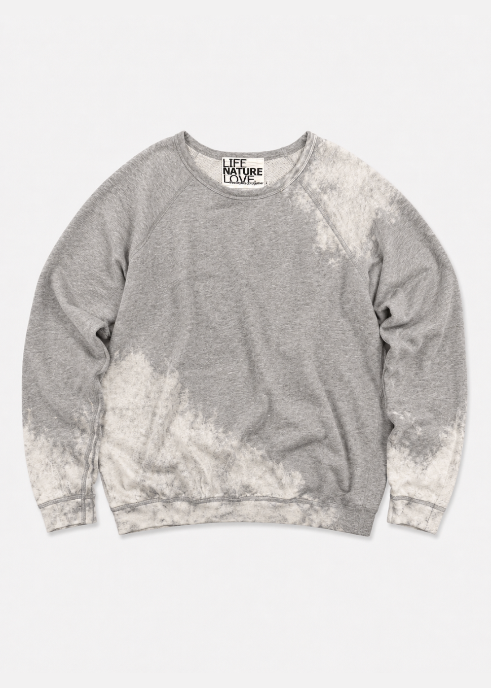 freecity unisex Lucky Rabbits Sweatshirt in Bleachout Heather gray