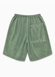 freecity unisex Matte/Satin Back/Pocket Short in Eatgreen Powder green