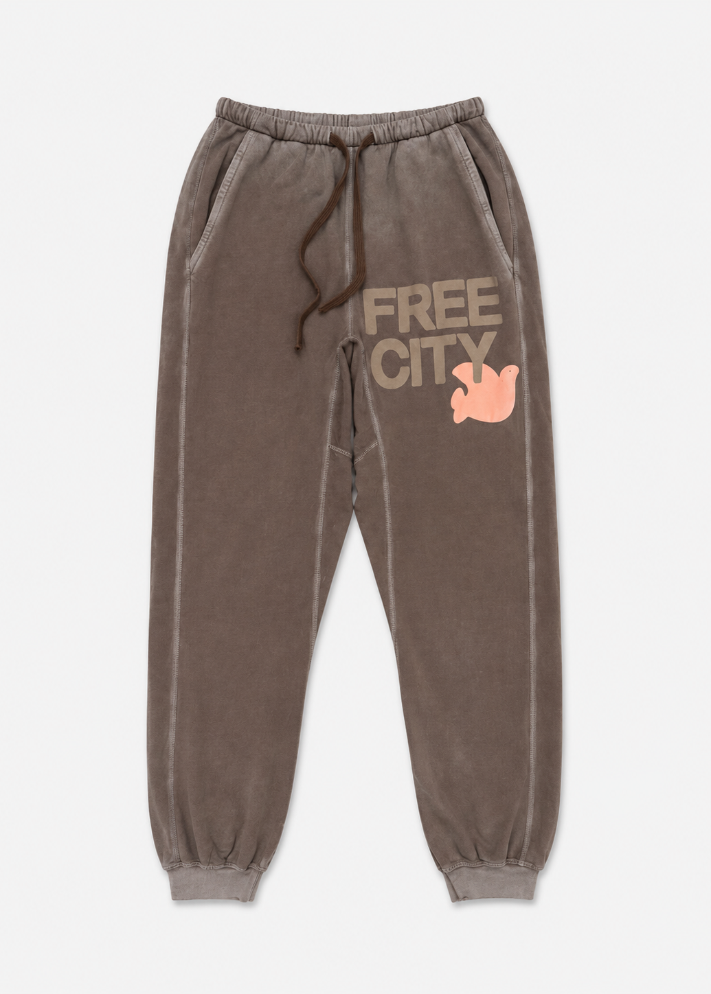 freecity unisex Sunfades Pocket Sweatpants in Mud