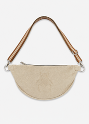 gabrielle frantzen womens Crossbody Embossed Scarab Bag in Linen