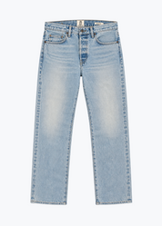 hiroshi kato mens The Pail Loose Straight 14.5oz Teacore Selvedge Jeans in Zoli Wash