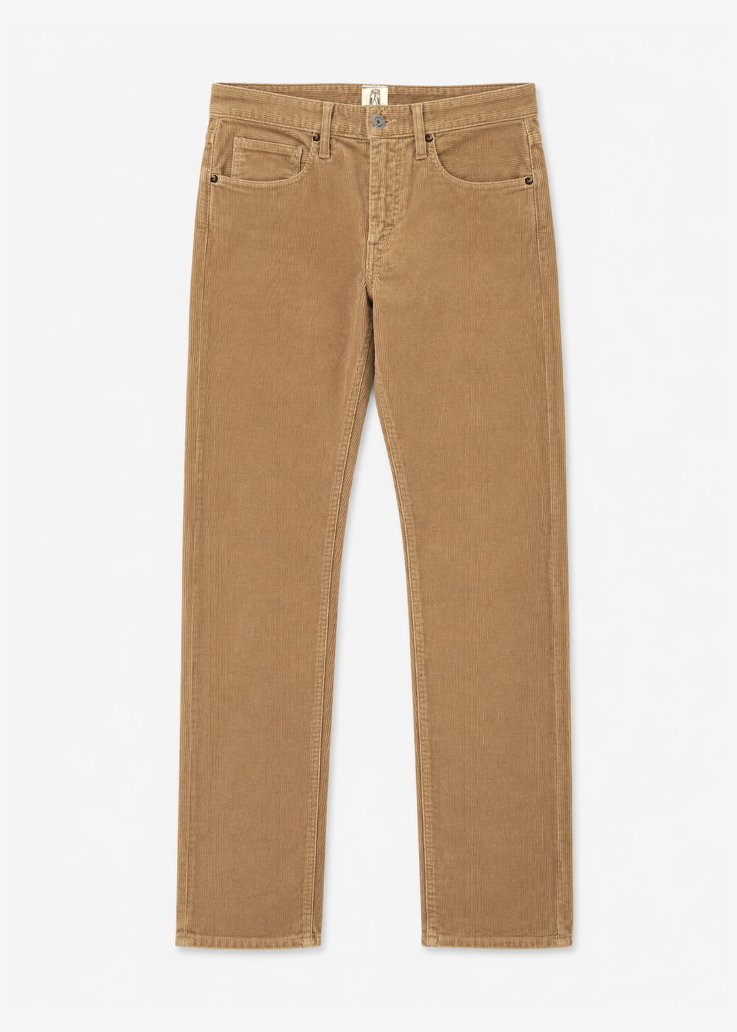 hiroshi kato mens The Pen Slim Khaki Stretch Pinwale Cord Pant