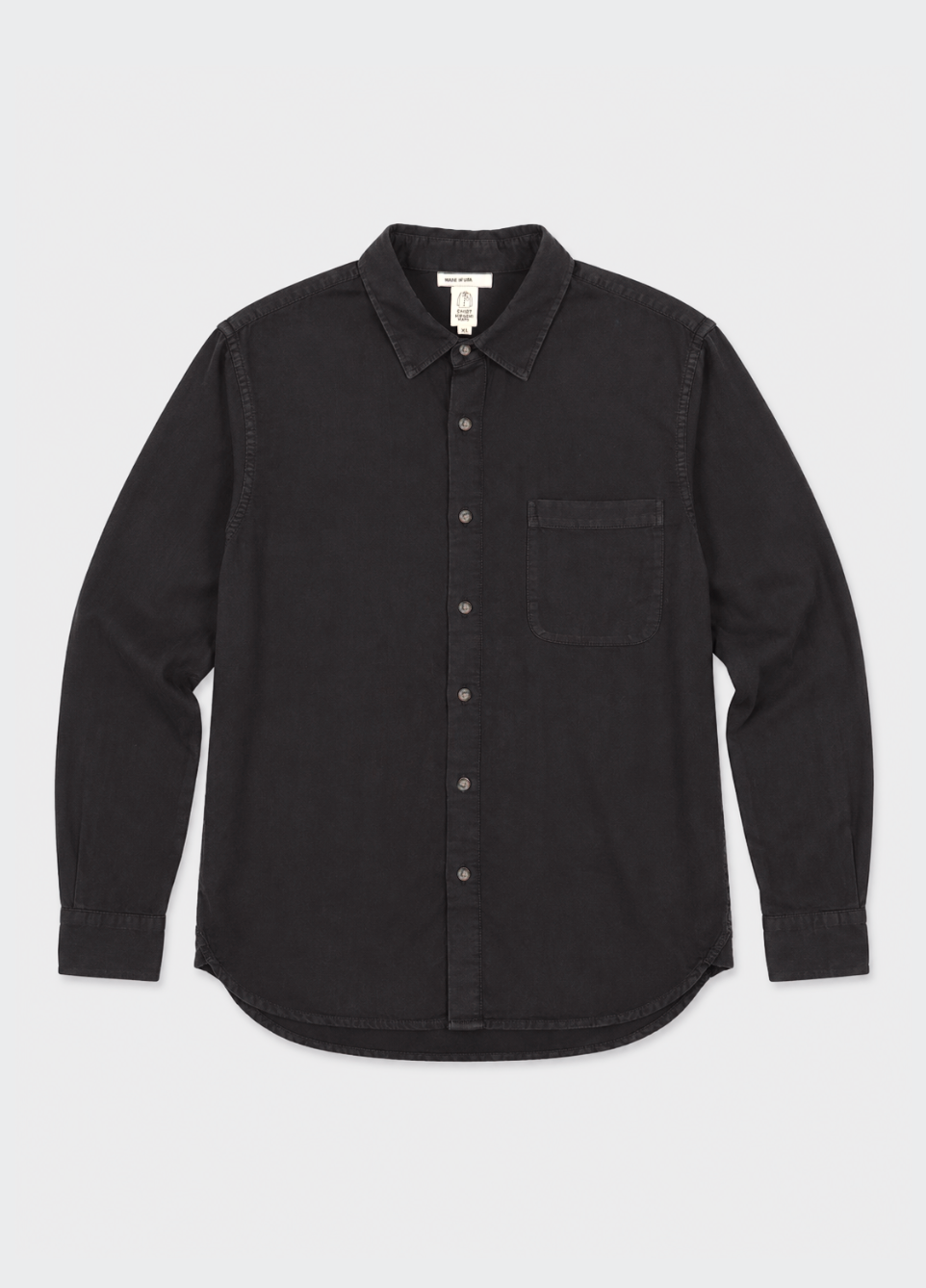 hiroshi kato mens The Ripper Double Gauze Shirt in Black