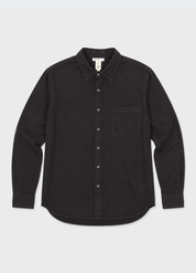 hiroshi kato mens The Ripper Double Gauze Shirt in Black