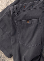 hiroshi kato mens The Scout 8" Denit® Fatigue Shorts in Iron Gray