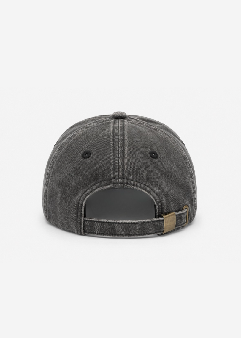 hollywood forever records Midnight Rider baseball Hat cap faded black grey