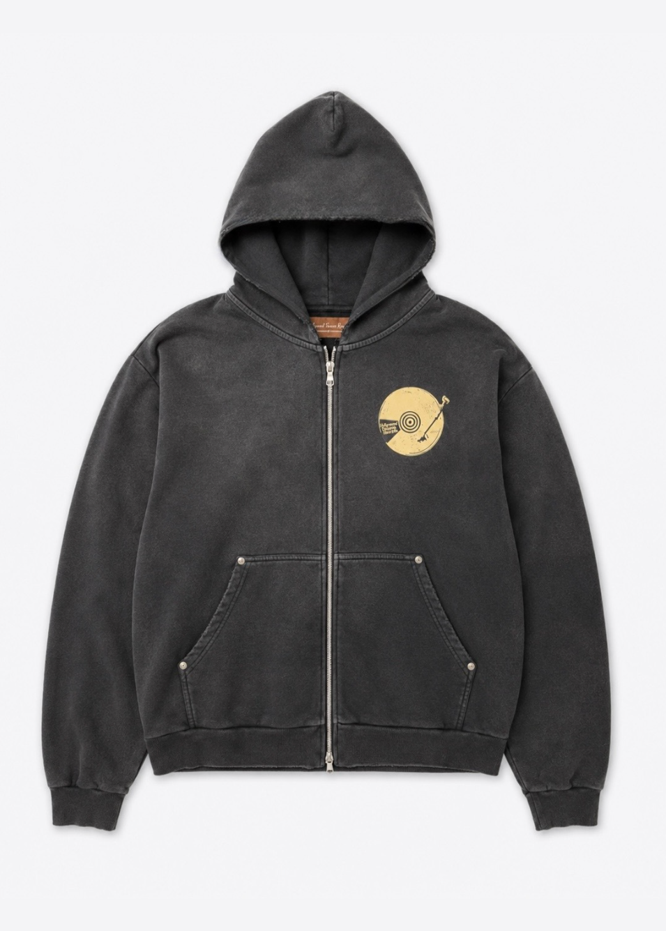 hollywood forever records Record Zip-Up Hoodie